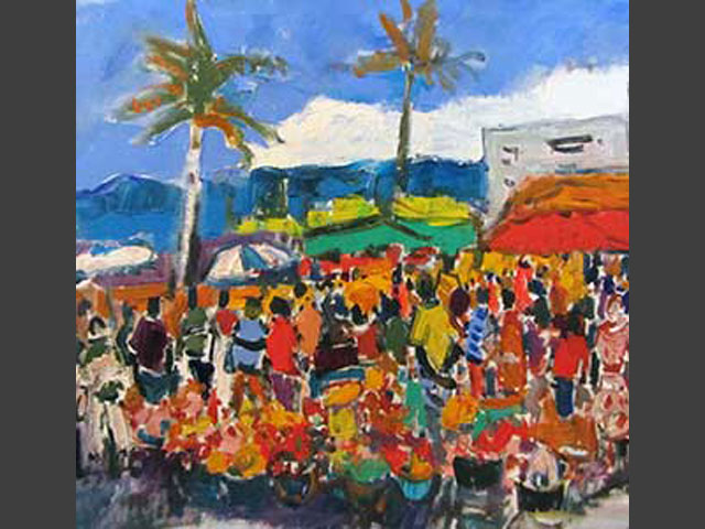 21-N166_Marché du Chaudron_La Réunion 1992_ uile 61x50